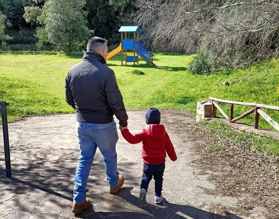 Lorenzo Concas con papà Roberto da Villacidro (Foto concessa)