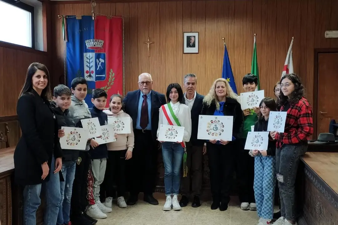 Ghilarza, il Consiglio comunale dei ragazzi (foto Orbana)