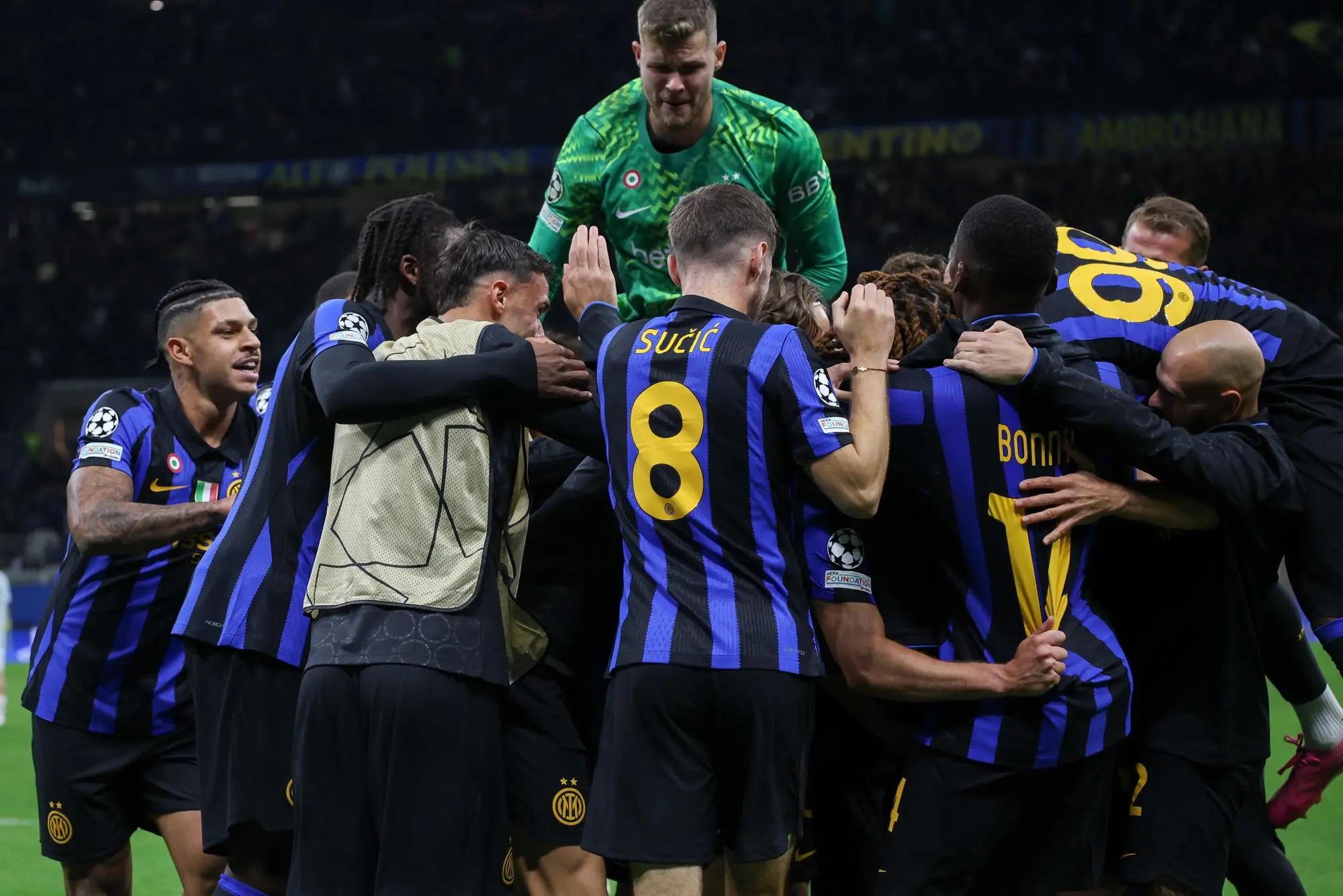 Празднование Inter (фото Ansa)