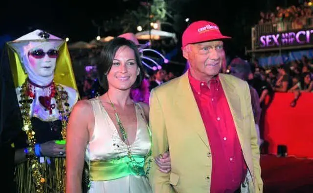 Niki Lauda in uno scatto del 2008
