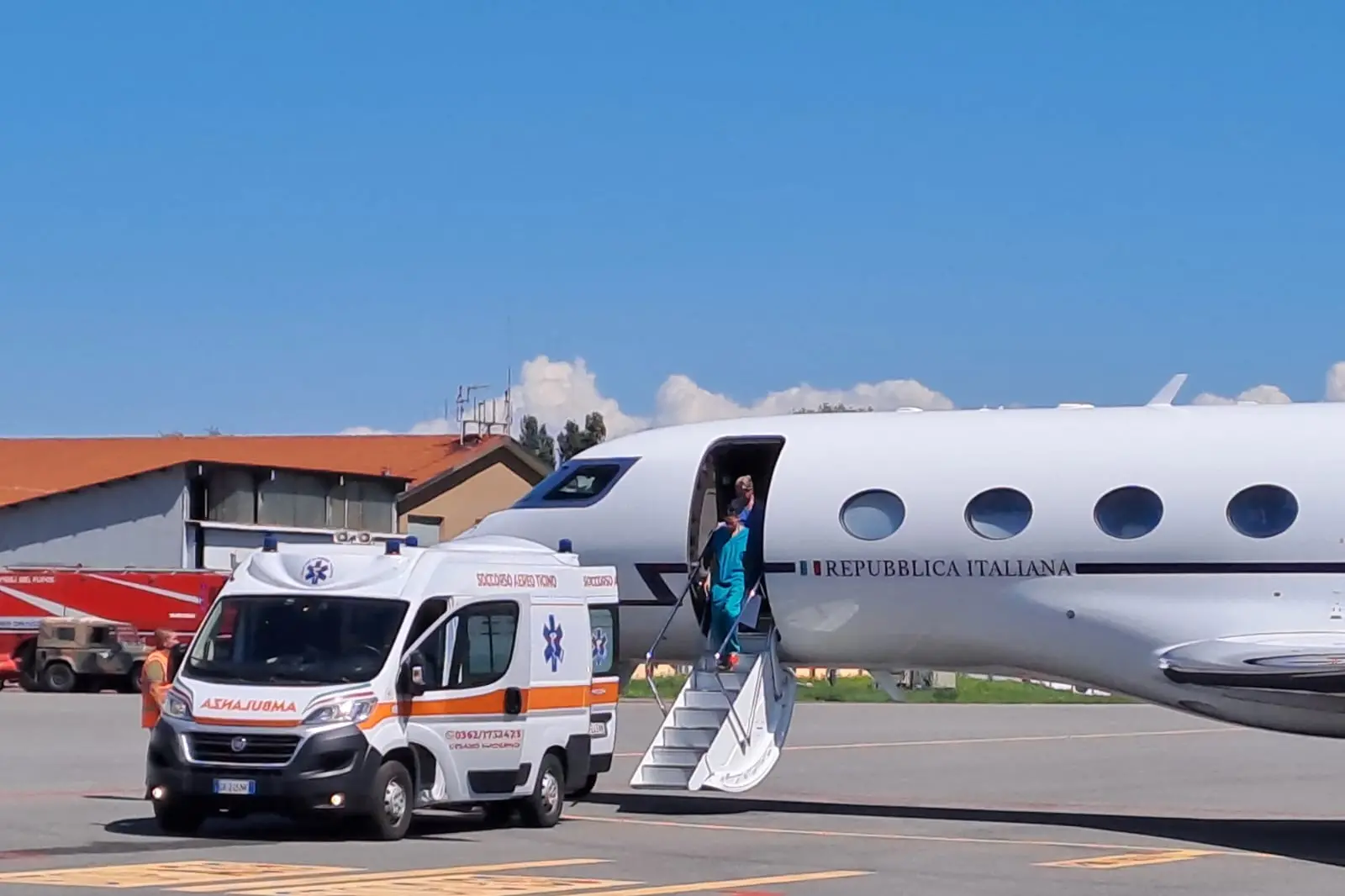 Imbarco del neonato su un volo dell’Aeronautica militare (repertorio)