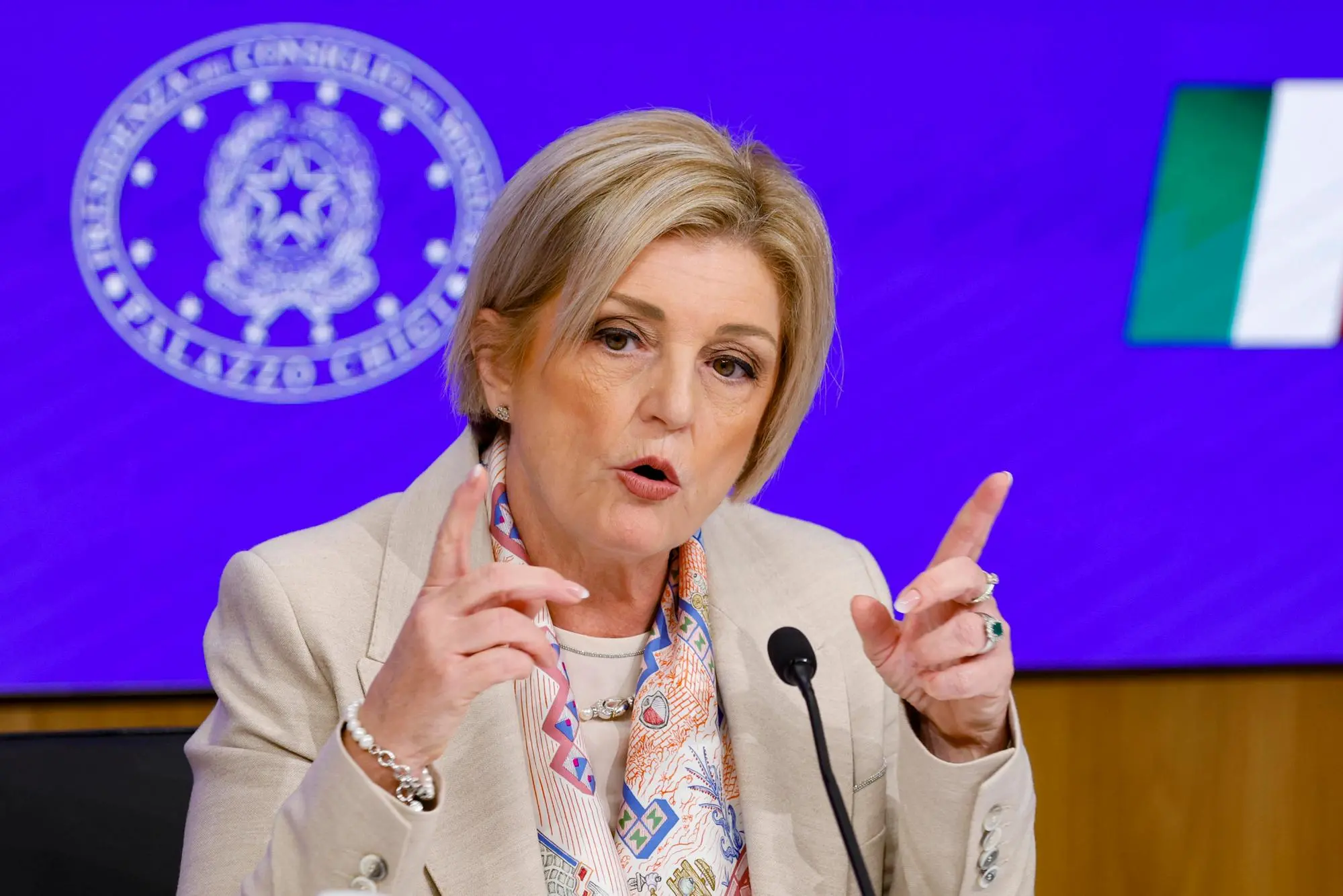 La ministra Calderone (foto Ansa)