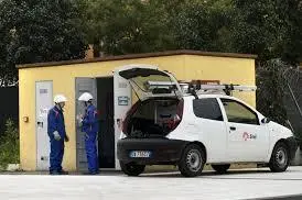 Lavori in una cabina Enel