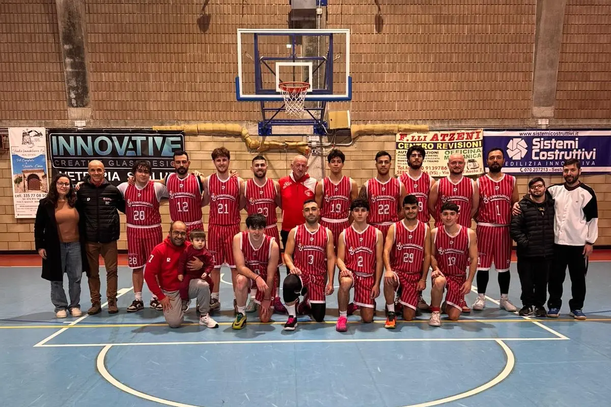 Il Serramanna Basket che ha chiuso in testa la regular season il torneo di Divisione Regionale 2 (foto concessa)