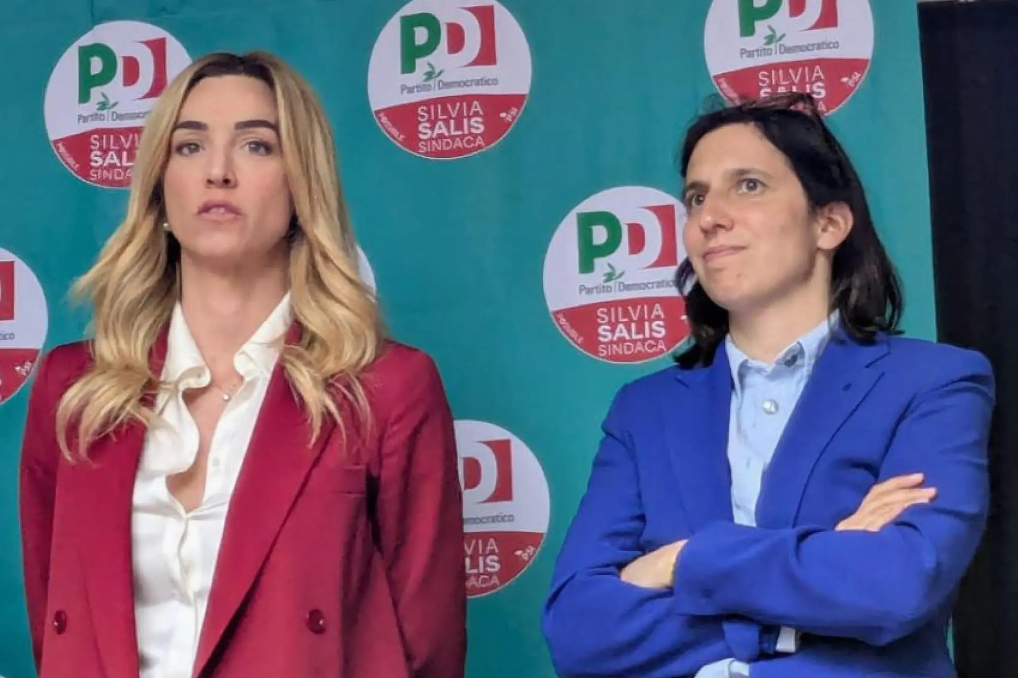 Silvia Salis ed Elly Schlein (ANSA/MAURIZIO MOSCATELLI)