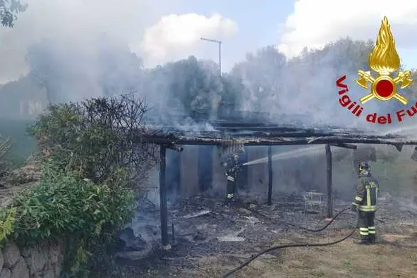Incendio ad Arzachena (Ansa)