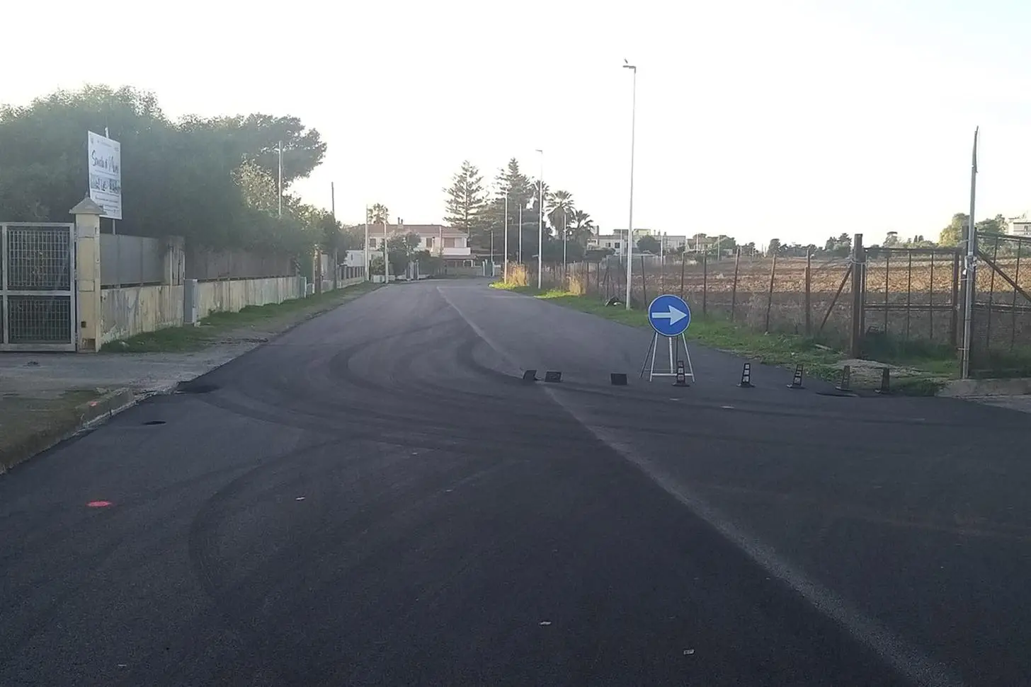 Nuovo asfalto in via s'oru e mari (Foto G.Daga)