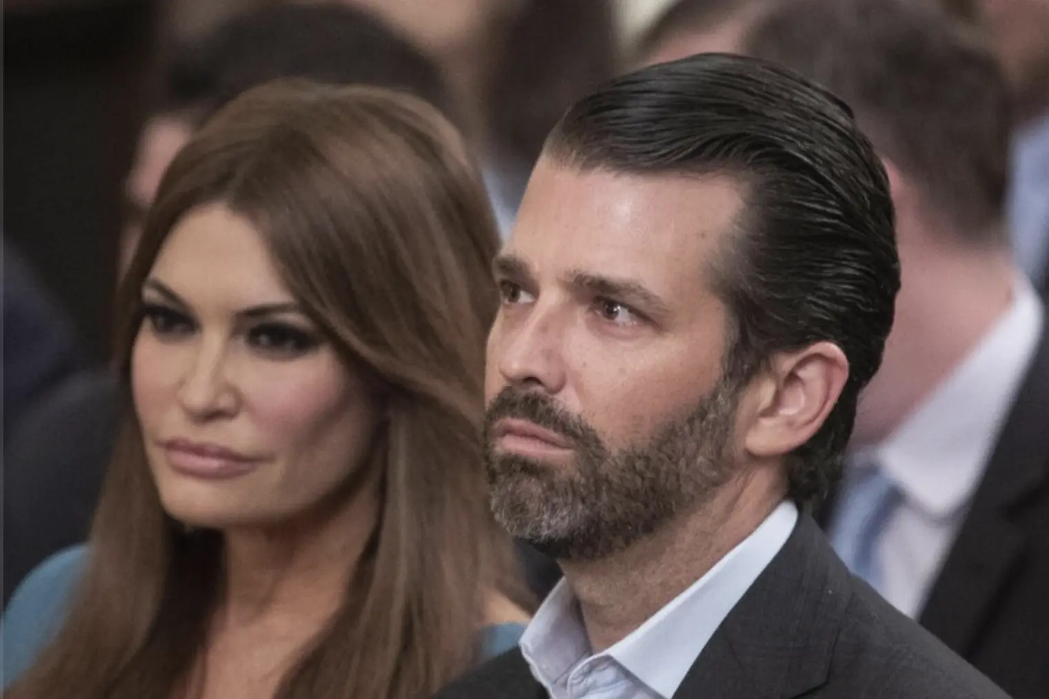 Kimberly Guilfoyle e Donald Trump Jr (Ansa)