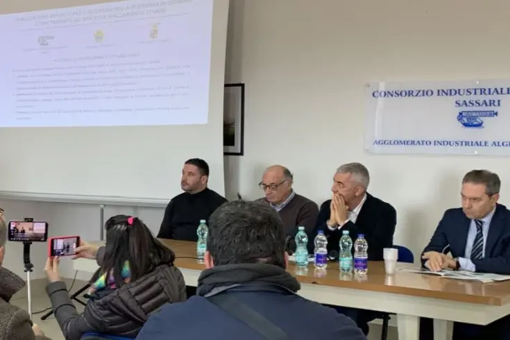 Un incontro del consorzio industriale di Sassari (foto concessa)