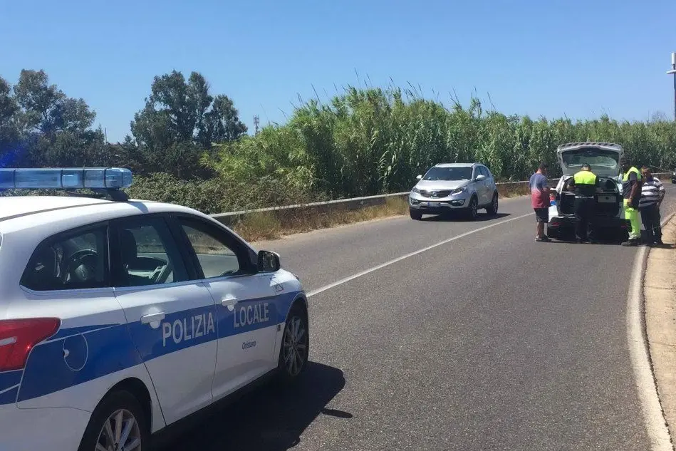I rilievi dell'incidente (foto L'Unione Sarda - Sanna)