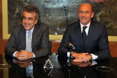 Il ministro Barca con il presidente Cappellacci in una recente conferenza stampa