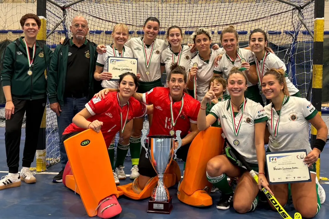 L'Amsicora campione d'Italia 2025 dopo la finale di Pescara (Foto concessa dalla S.G. Amsicora)