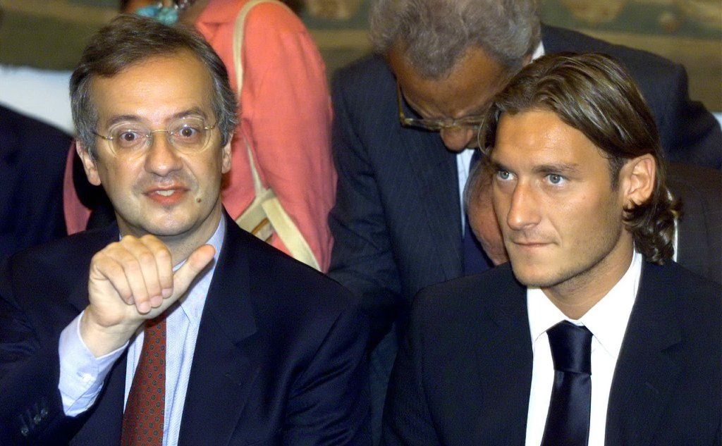 Con Francesco Totti (Ansa)