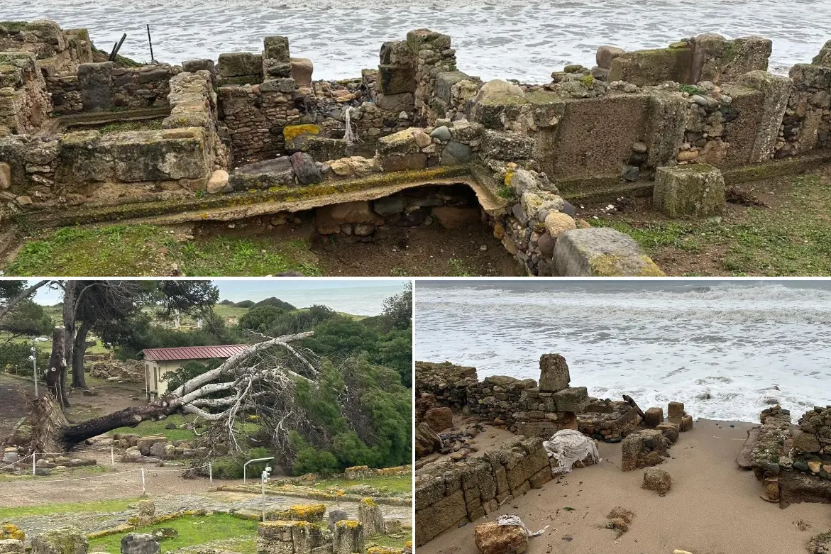 Alcune immagini dei danni a Nora