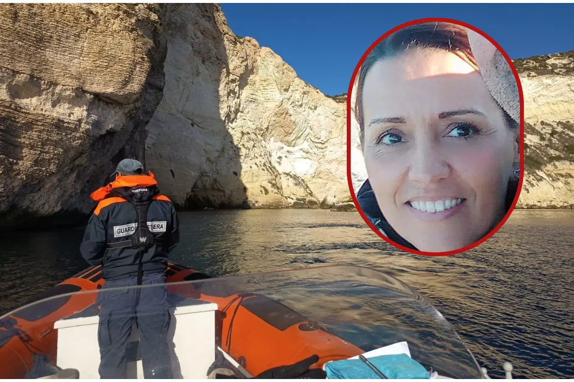 Martina Lattuca, la donna scomparsa a Calamosca (L'Unione Sarda/Guardia costiera)