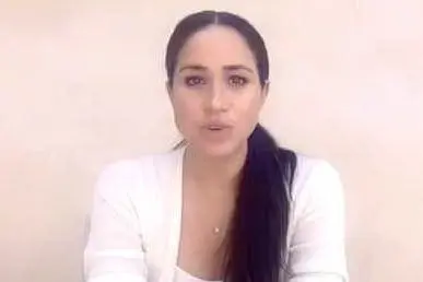 Meghan Markle in un frame del video