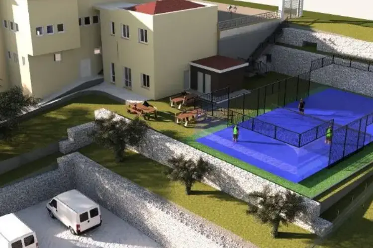 L'area esterna al Centro di aggregazione di Siligo -rendering (foto concessa)