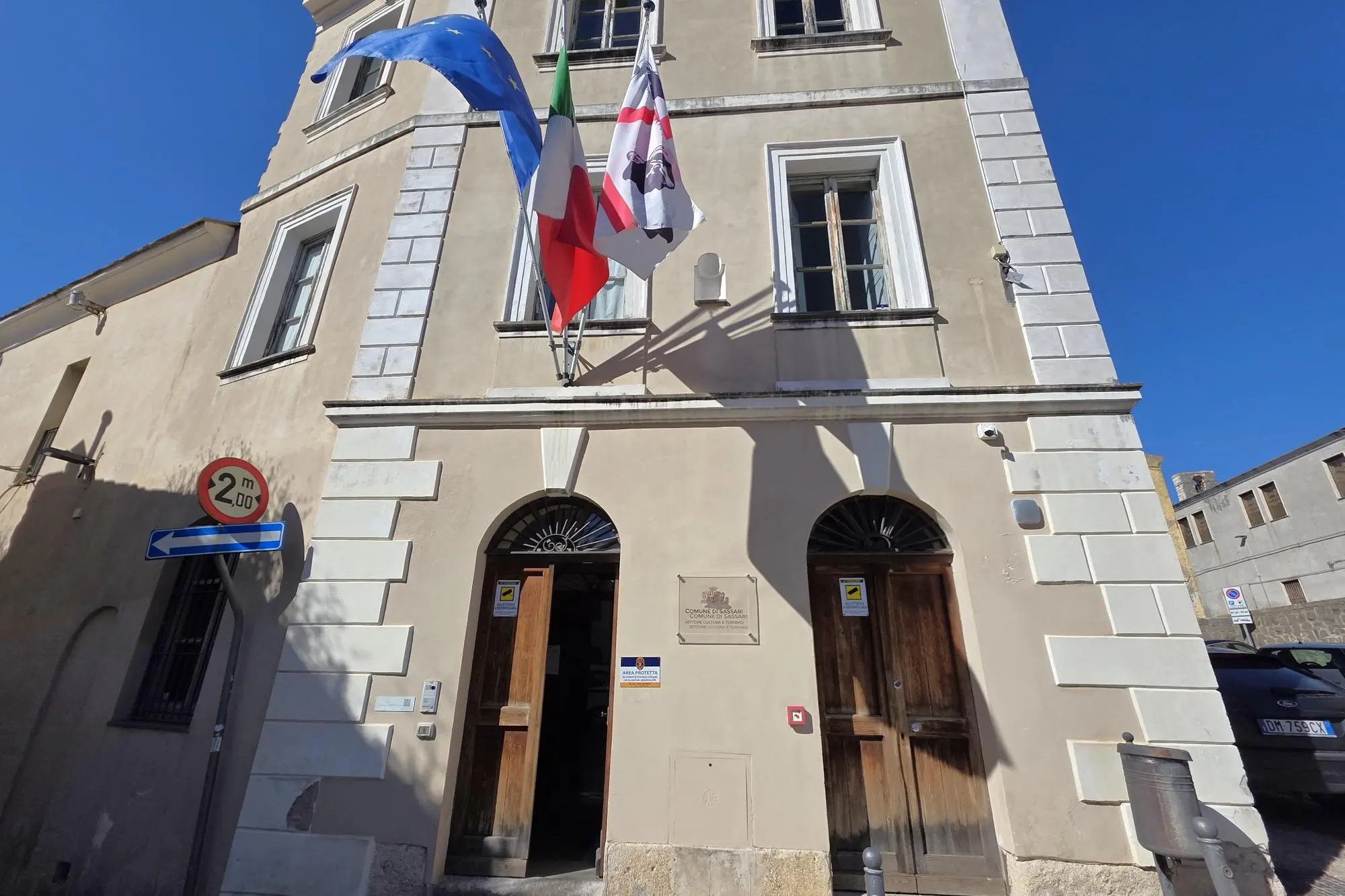 L'assessorato alla Cultura del Comune di Sassari in largo Infermeria San Pietro