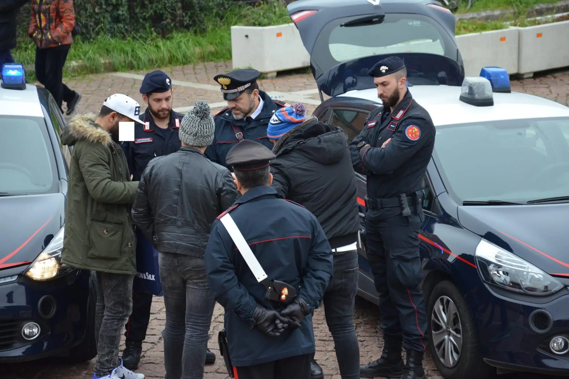 L'arresto a San Sperate (foto carabinieri)