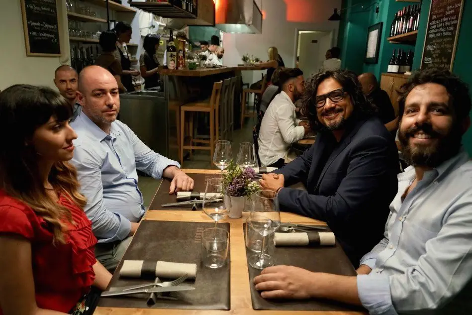 Un'immagine dalla puntata cagliaritana di &quot;4 ristoranti&quot;