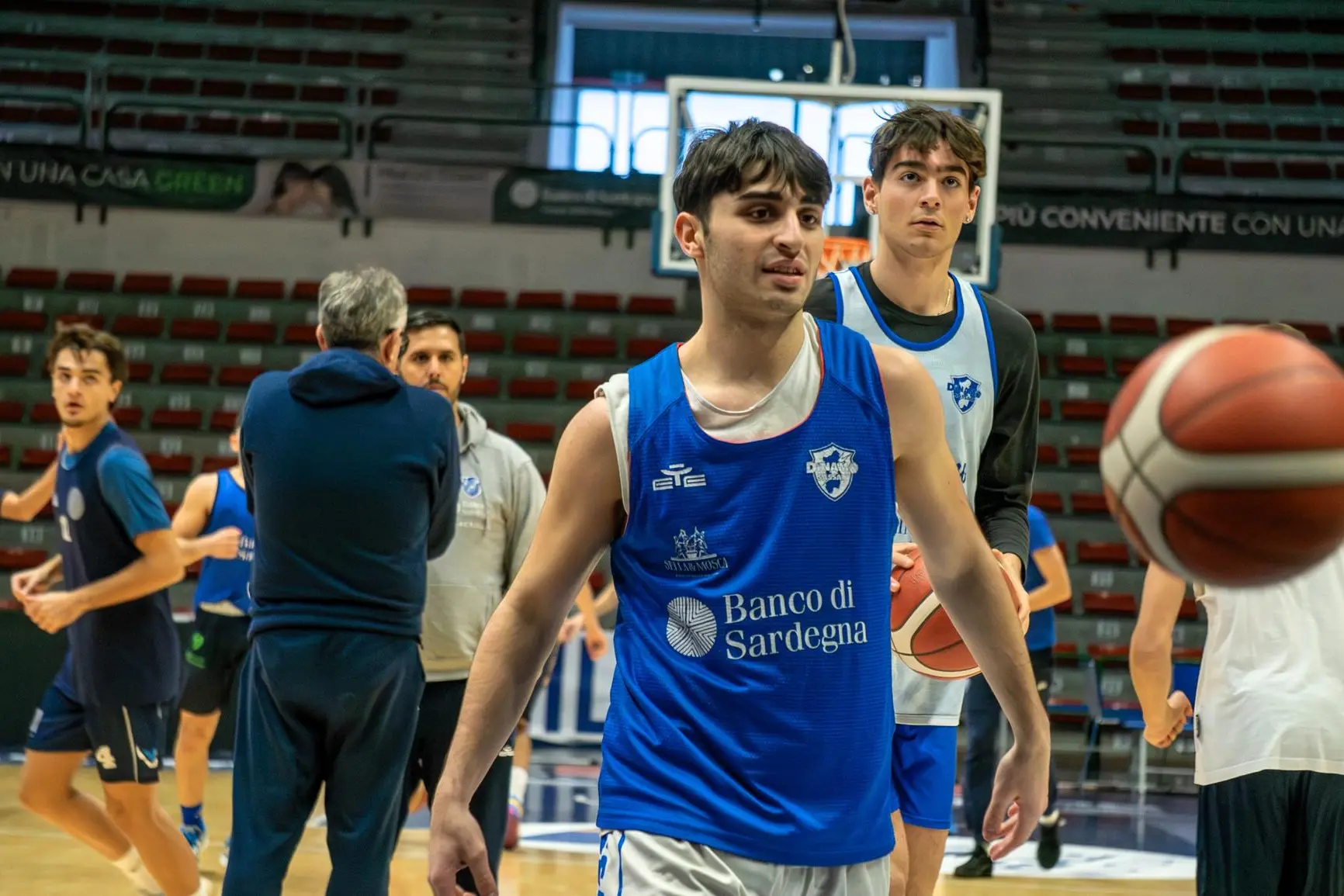 La Dinamo della Next Gen Cup in allenamento (foto dinamobasket.com)