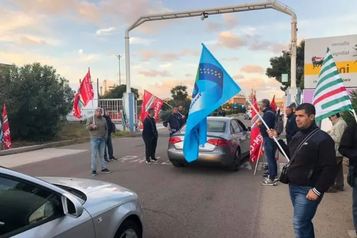 Manifestazione a Porto Torres (foto Pala)