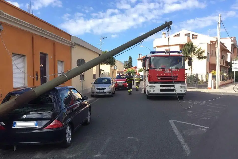 L'intervento dei vigili del fuoco
