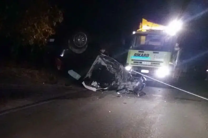 Incidente stradale vicino a Carbonia