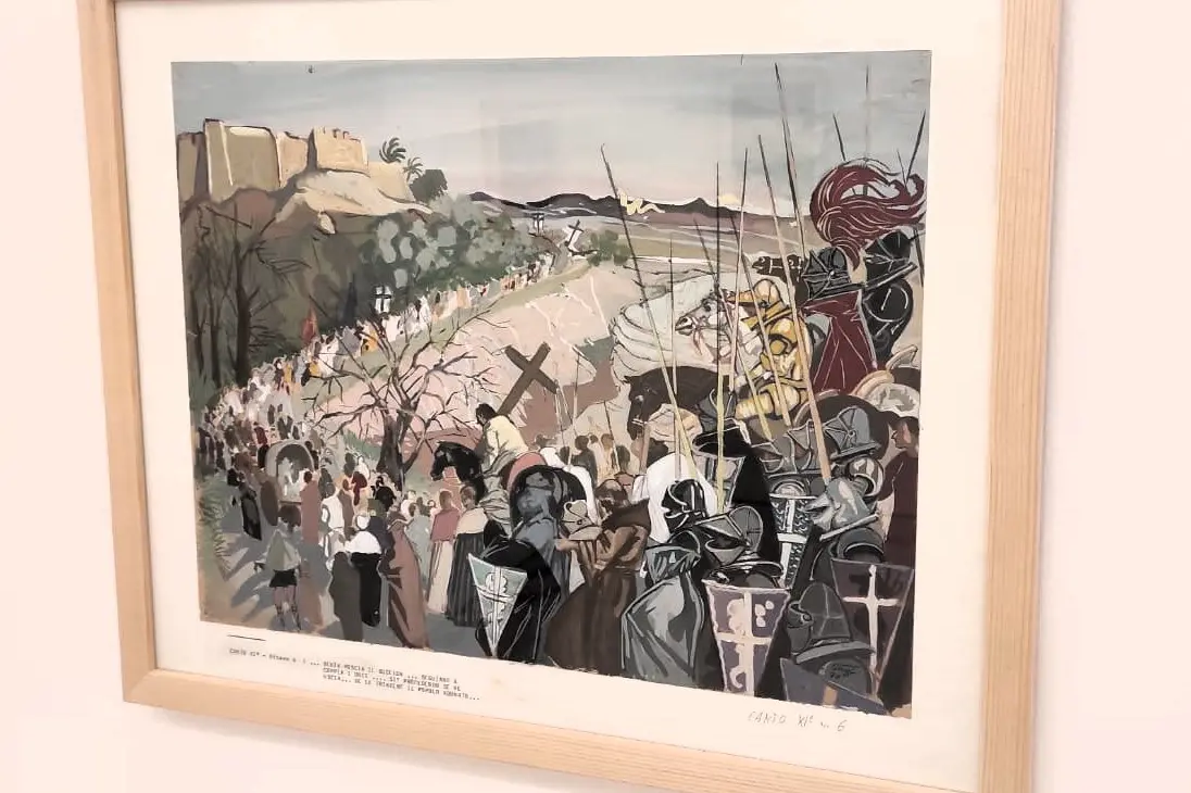 Una delle opere (foto G. Marras)