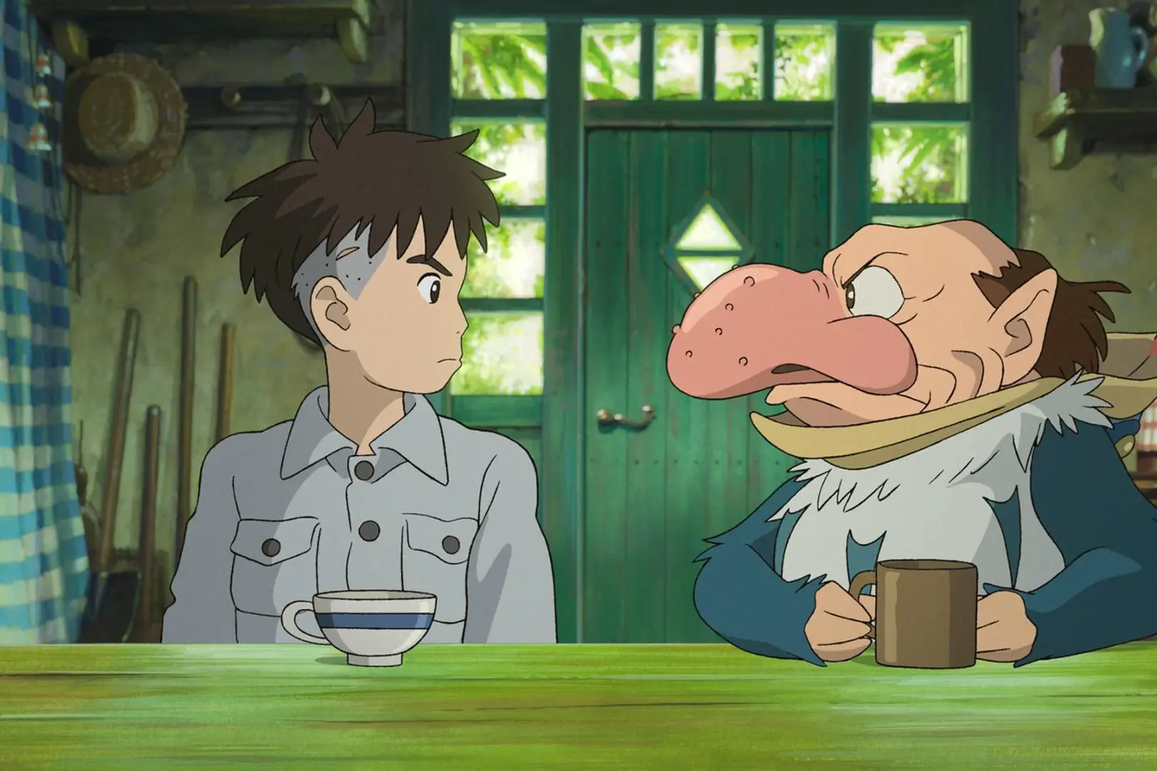 Una scena de &quot;Il ragazzo e l'airone&quot; di Hayao Miyazaki