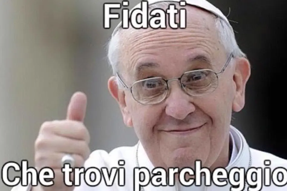 L'immagine ironica che circola su Facebook