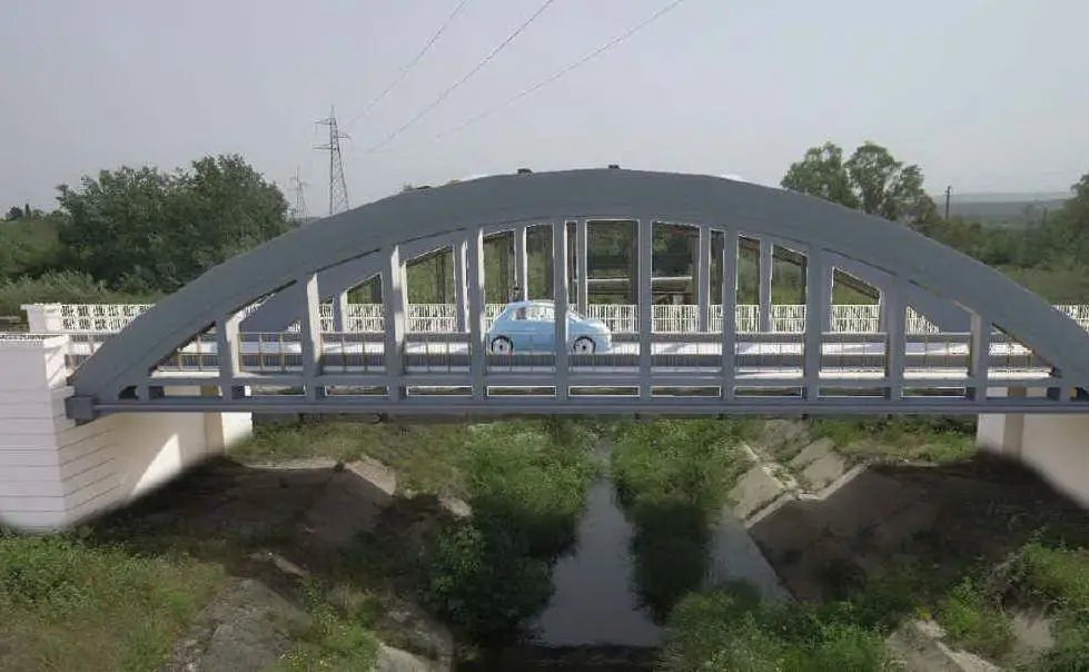Il nuovo ponte Serra in una simulazione (foto ufficio stampa)