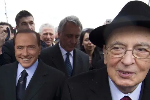 Berlusconi e Napolitano per i festeggiamenti del 150esimo dell'Unità d'Italia