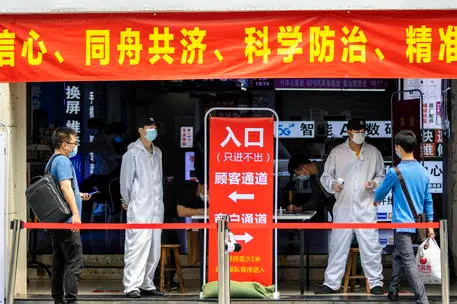 Il mercato di Wuhan, da dove sarebbe iniziata la pandemia (Ansa)