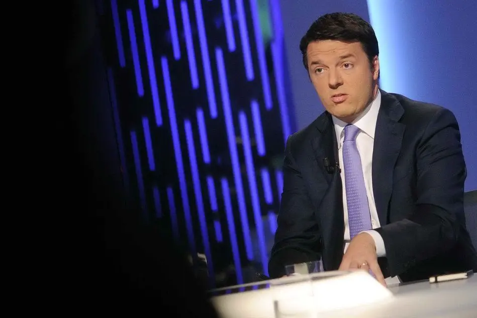 Matteo Renzi ospite della trasmissione tv Otto e Mezzo