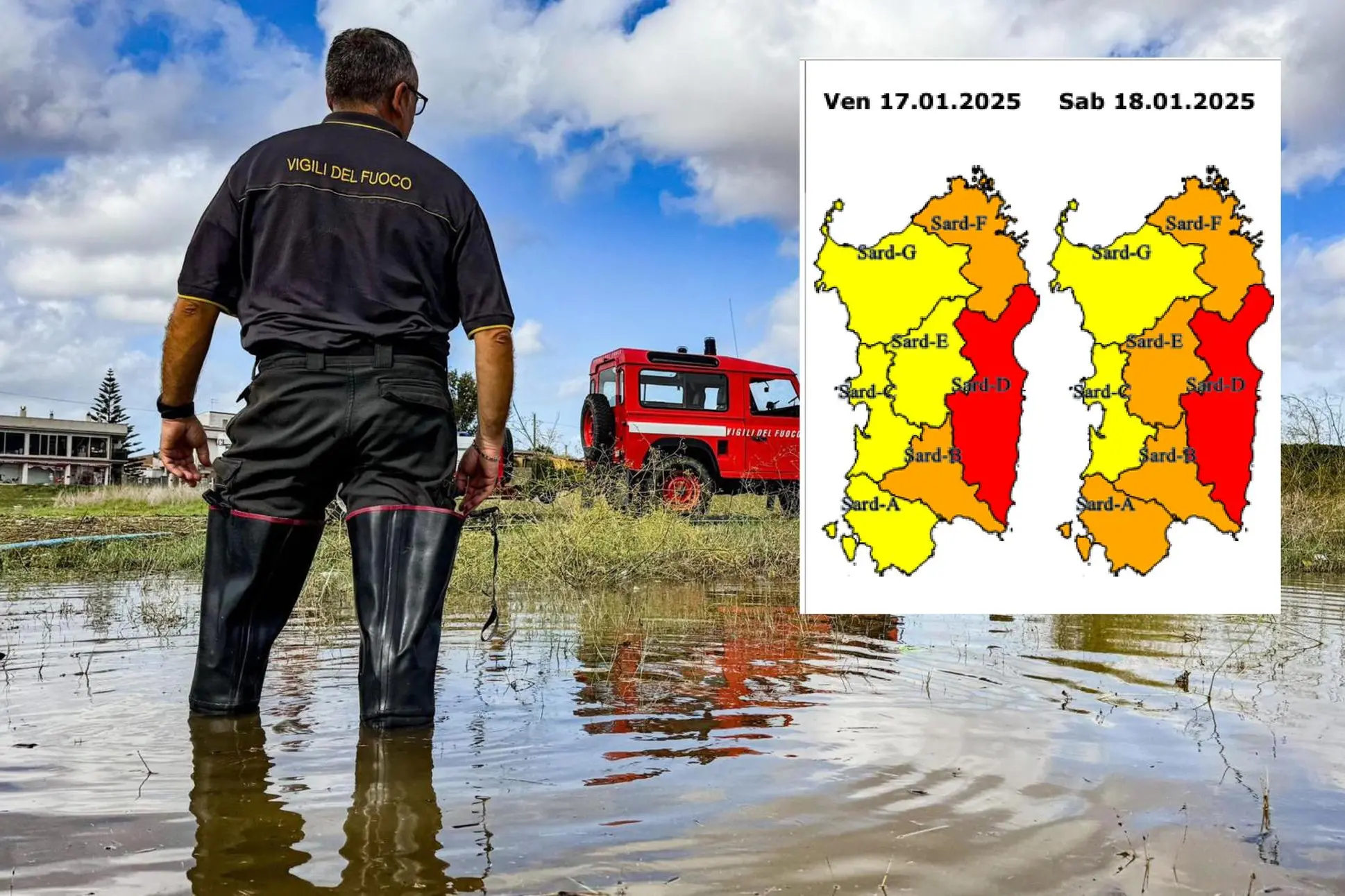 Maltempo in Sardegna, è allerta rossa