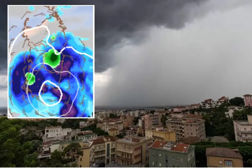 Maltempo in arrivo sulla Sardegna (L'Unione Sarda)