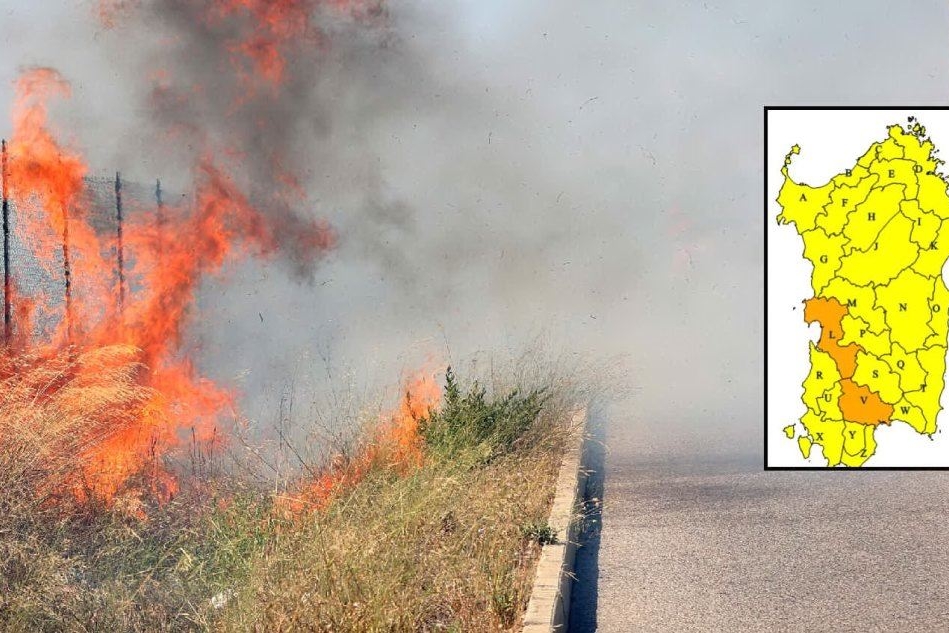 Allerta incendi in Sardegna: pericolo alto in alcune zone