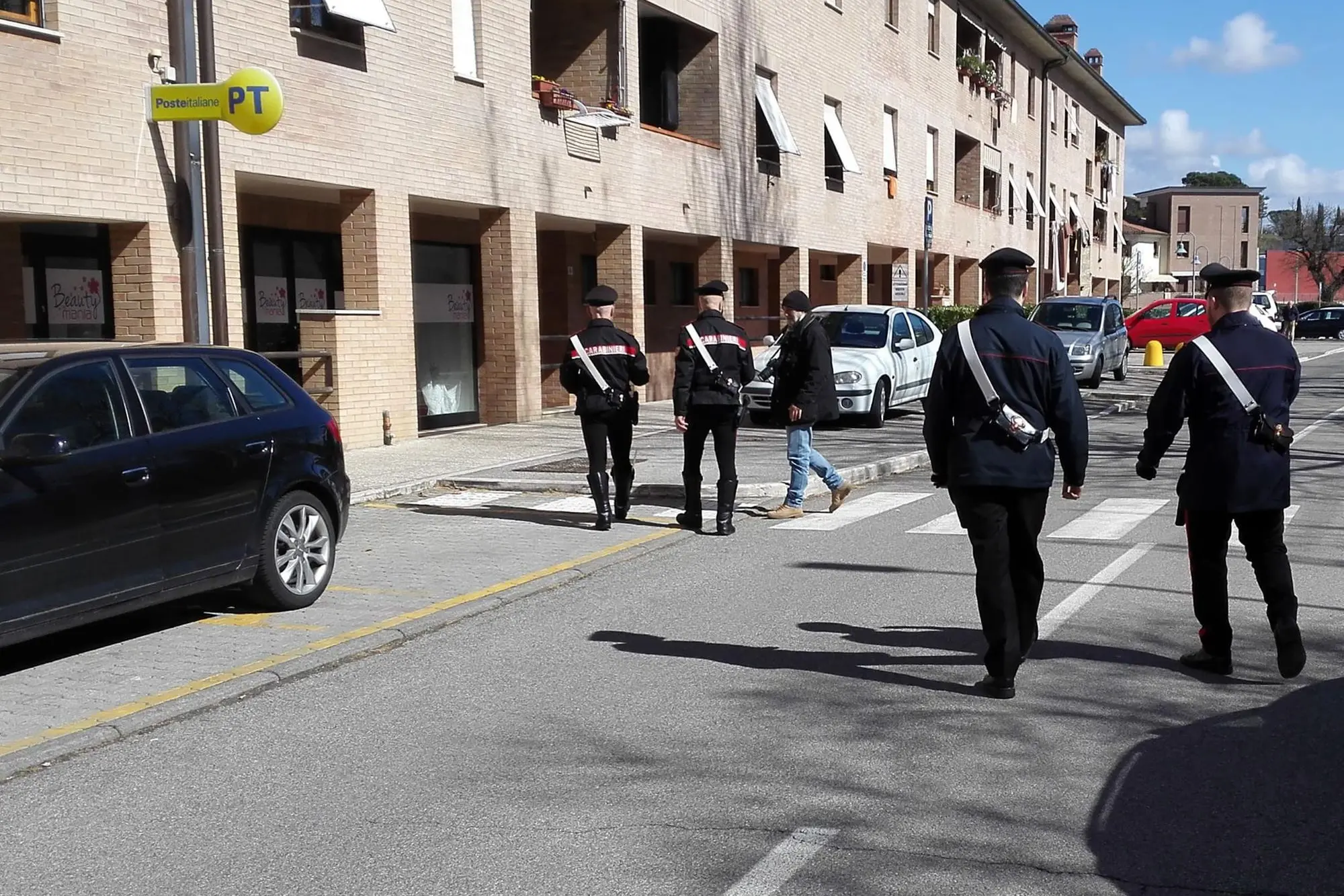 Militari in servizio (foto carabinieri)