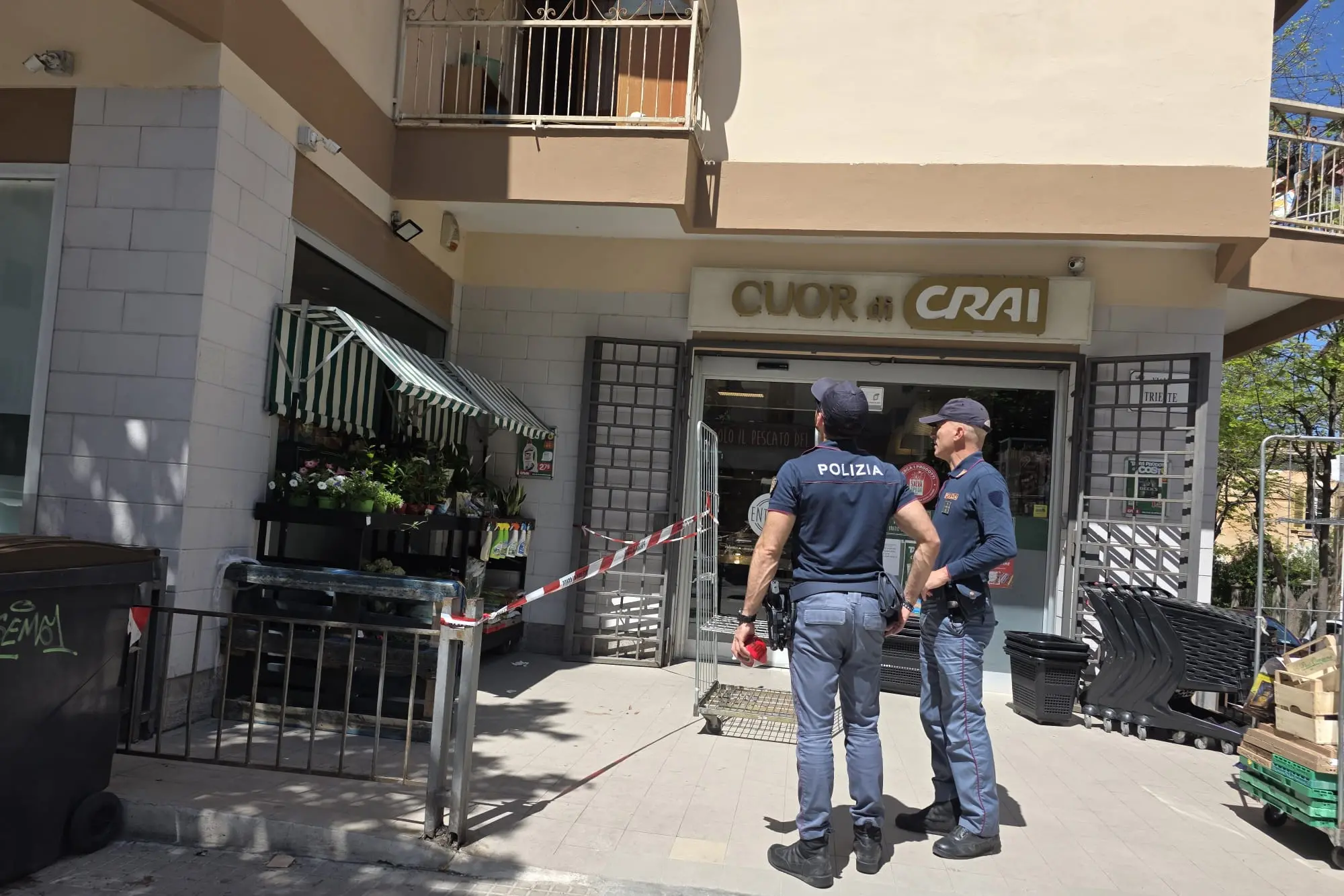 Il luogo dell'incidente (foto Floris)