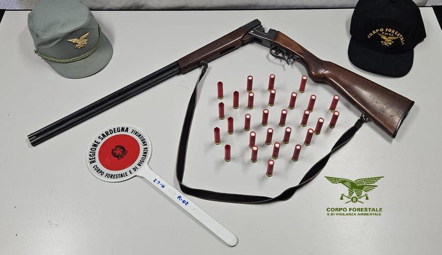 Sinnai, la Forestale sorprende e denuncia un bracconiere