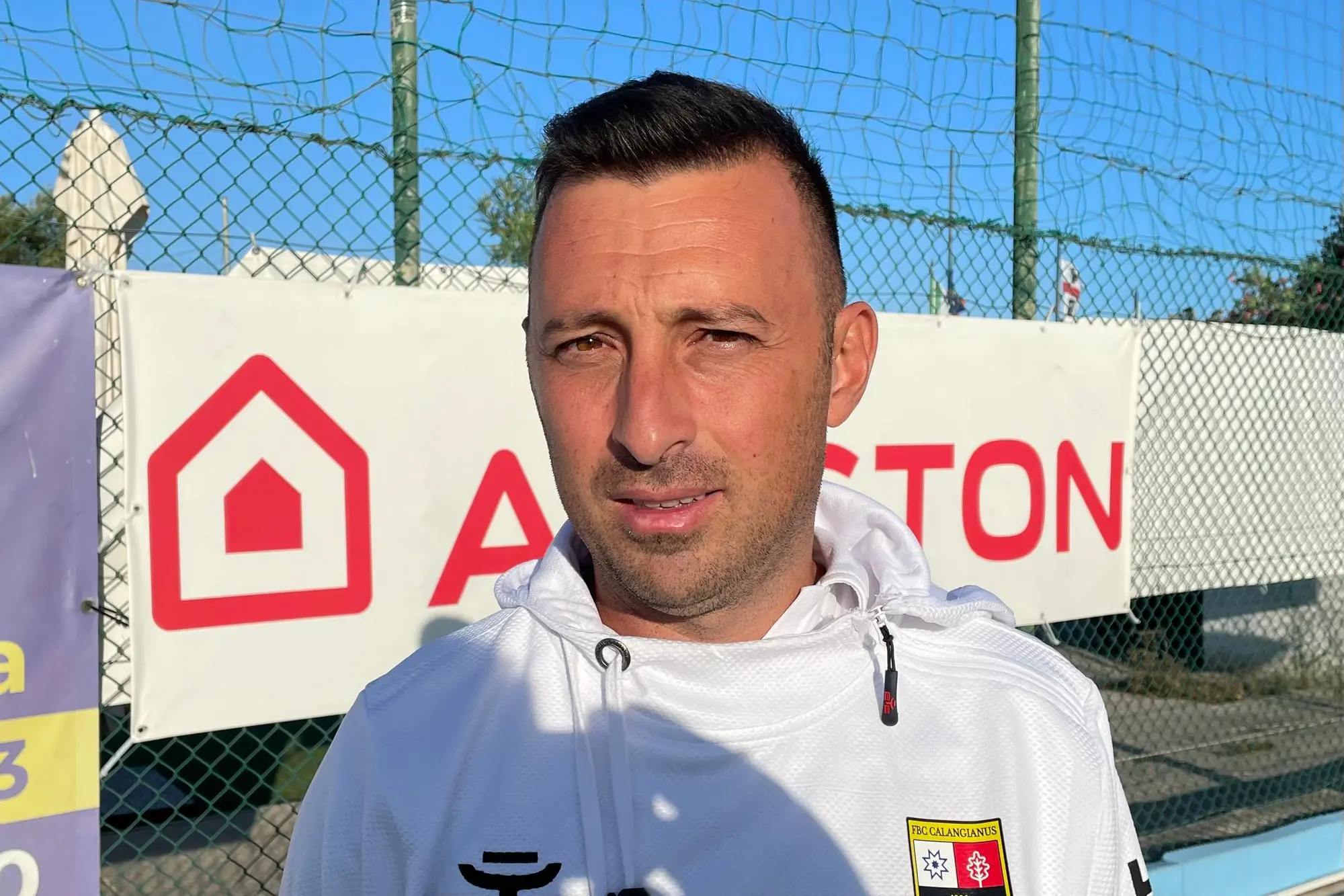 Alessandro Sassu, allenatore del Calangianus (foto Spignesi)