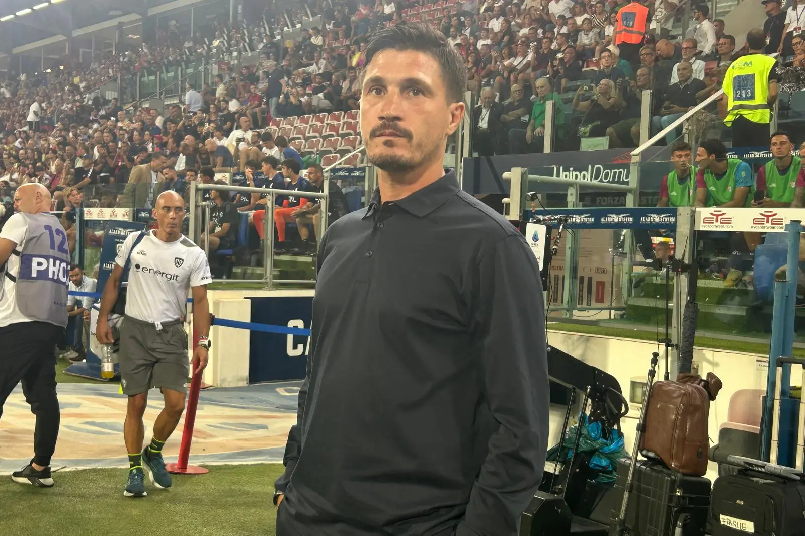 Fabio Pisacane prima di Cagliari-Virtus Entella (foto Fabio Murru)