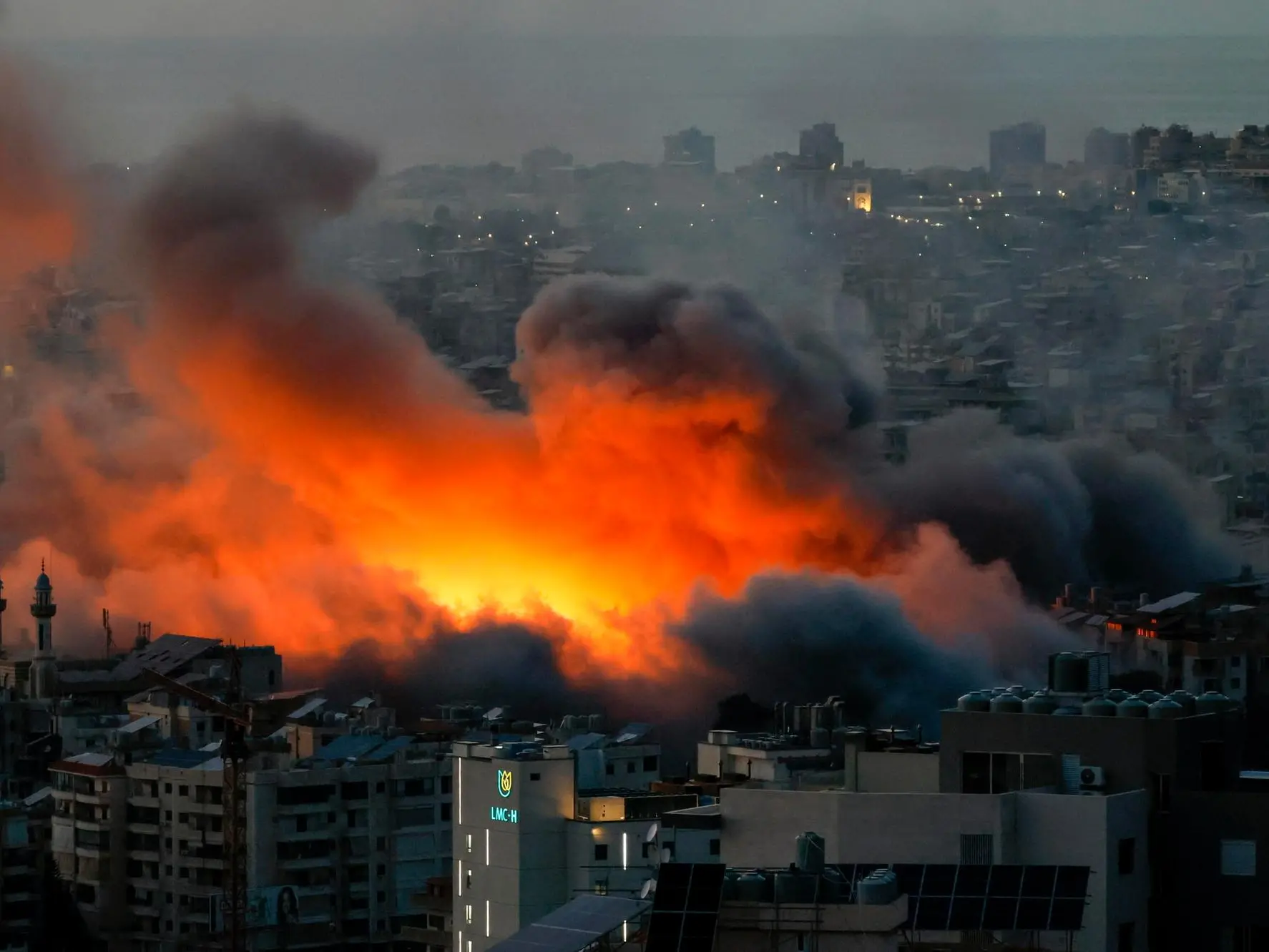 epaselect epa12799628 Smoke and flames rise following an Israeli airstrike on Dahieh, a predominantly Shia Muslim suburb in the south of Beirut, Lebanon, 06 March 2026. The Israeli military stated it is conducting strikes across the country targeting Hezbollah infrastructure and personnel. According to the Lebanese Ministry of Public Health, at least 123 people were killed and 683 others injured in airstrikes across Beirut's southern suburbs and villages in southern Lebanon. EPA/WAEL HAMZEH
