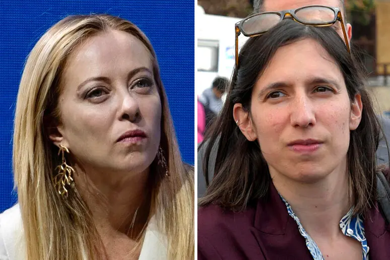 Giorgia Meloni ed Elly Schlein (Ansa)