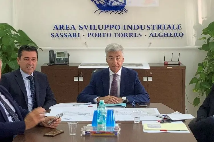 Il sindaco Mulas e il presidente del Cipss Scanu (Pala)