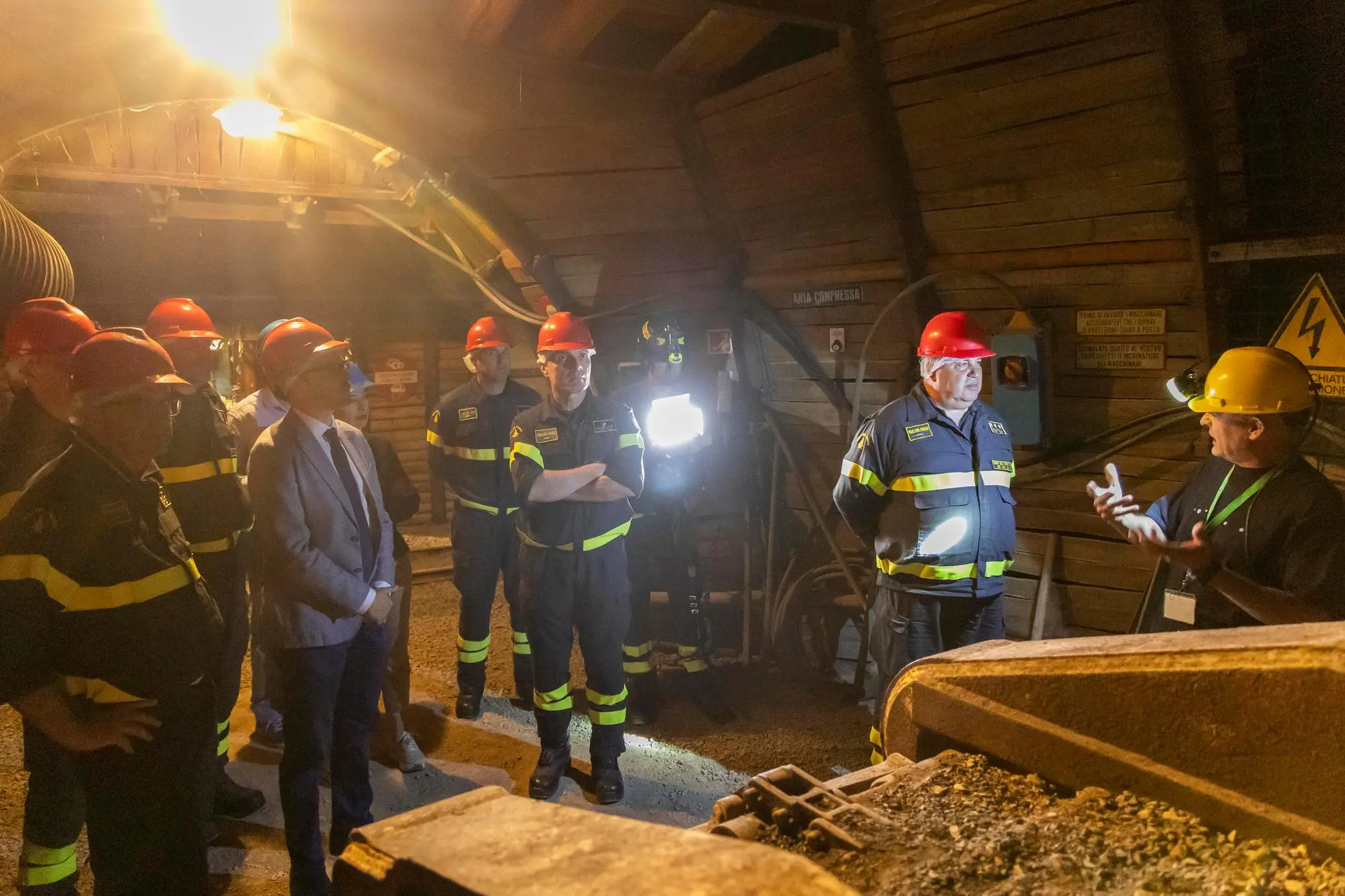 La visita nella miniera di Serbariu (foto Fabio Murru)