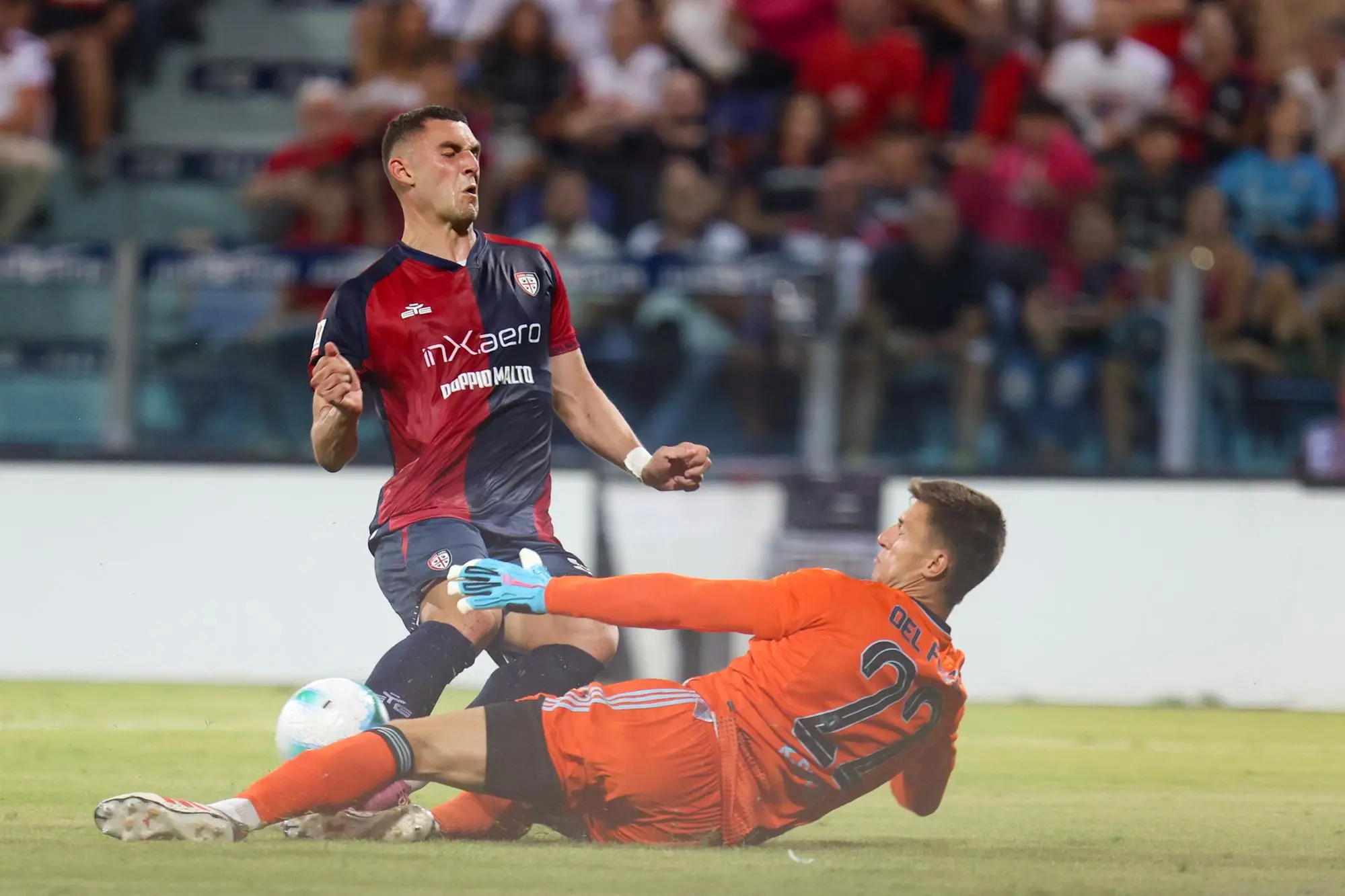 Roberto Piccoli in Cagliari-Virtus Entella (foto Fabio Murru)