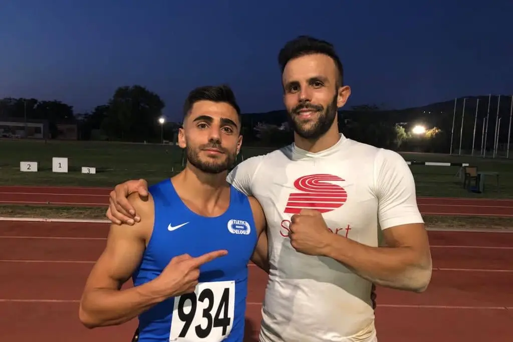 I due atleti nuoresi Antonio Moro, a sinistra 25 anni, ed Elias Sagheddu a destra 27 anni (foto di Mattia Lasio).