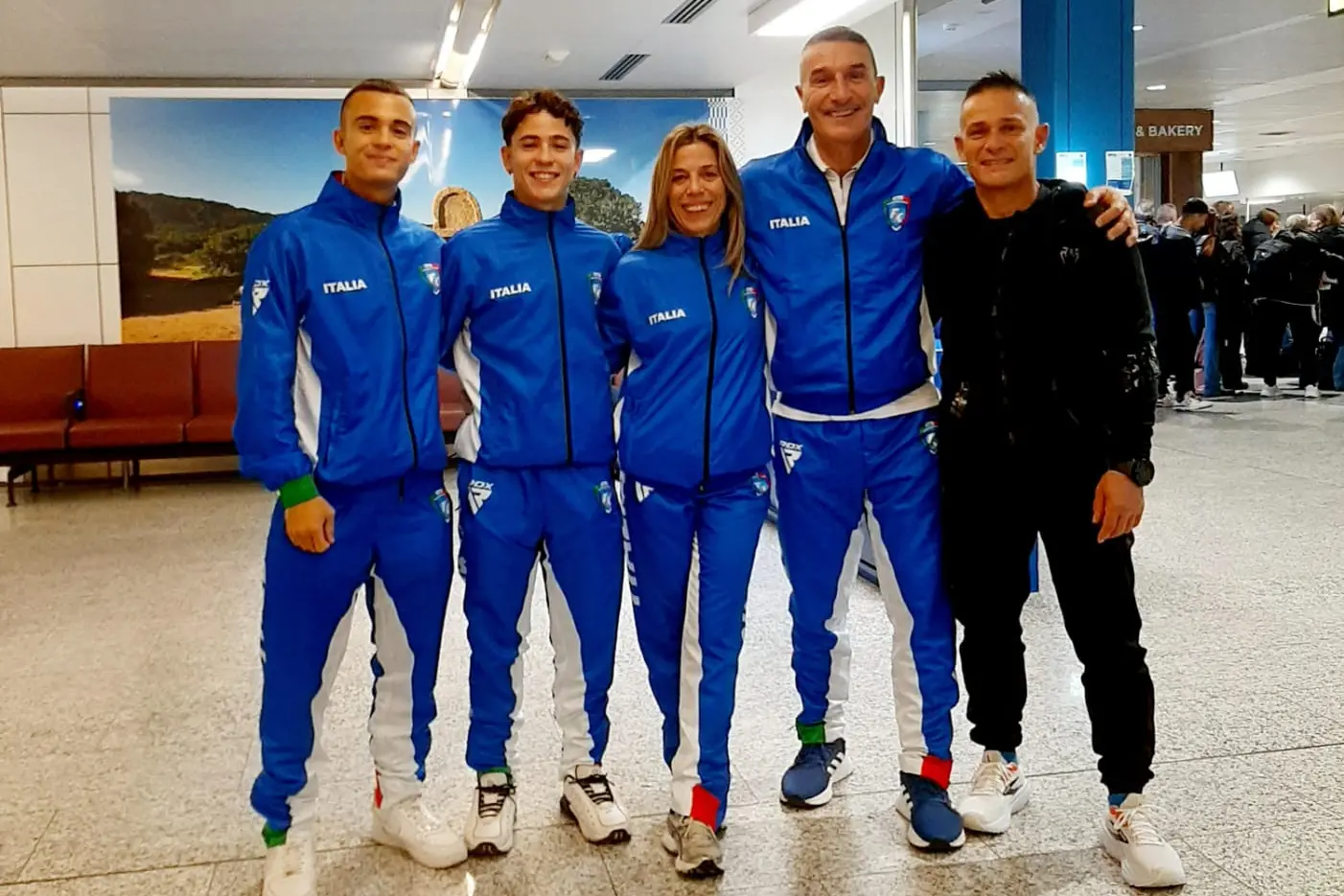 Gli atleti sardi in partenza per Abu Dhabi